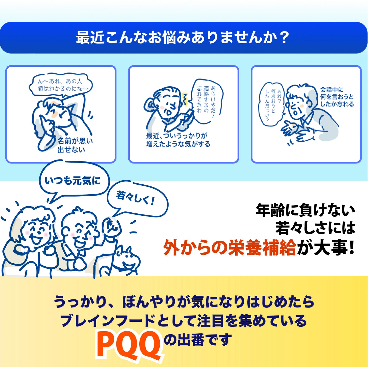 【定期購入+送料無料：キリッとPQQ】初回15日分500円、毎月1回30日分が20%Offで届きます